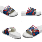 Personalised Western Bulldogs ANZAC Slide Sandals Military Remembrance Australian Football Mascot Camouflage
