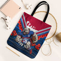 Personalised Western Bulldogs ANZAC Tote Bag Military Remembrance Australian Football Mascot Camouflage