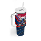 Personalised Western Bulldogs ANZAC Tumbler With Handle Military Remembrance Australian Football Mascot Camouflage