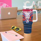 Personalised Western Bulldogs ANZAC Tumbler With Handle Military Remembrance Australian Football Mascot Camouflage