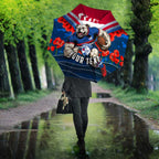Personalised Western Bulldogs ANZAC Umbrella Military Remembrance Australian Football Mascot Camouflage