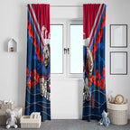 Personalised Western Bulldogs ANZAC Window Curtain Military Remembrance Australian Football Mascot Camouflage