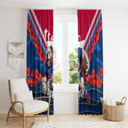 Personalised Western Bulldogs ANZAC Window Curtain Military Remembrance Australian Football Mascot Camouflage