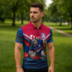 Personalised Western Bulldogs ANZAC Zipper Polo Shirt Military Remembrance Australian Football Mascot Camouflage