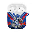 Personalised North Melbourne Kangaroos ANZAC AirPods Case Military Remembrance Australian Football Mascot Camouflage
