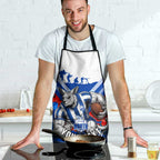 Personalised North Melbourne Kangaroos ANZAC Apron Military Remembrance Australian Football Mascot Camouflage