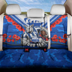 Personalised North Melbourne Kangaroos ANZAC Back Car Seat Cover Military Remembrance Australian Football Mascot Camouflage