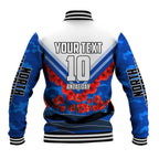 Personalised North Melbourne Kangaroos ANZAC Baseball Jacket Military Remembrance Australian Football Mascot Camouflage