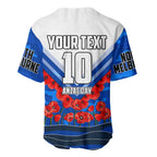 Personalised North Melbourne Kangaroos ANZAC Baseball Jersey Military Remembrance Australian Football Mascot Camouflage