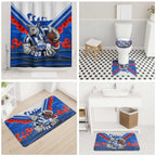 Personalised North Melbourne Kangaroos ANZAC Bathroom Set Military Remembrance Australian Football Mascot Camouflage
