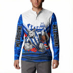 Personalised North Melbourne Kangaroos ANZAC Button Sweatshirt Military Remembrance Australian Football Mascot Camouflage