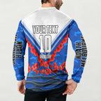 Personalised North Melbourne Kangaroos ANZAC Button Sweatshirt Military Remembrance Australian Football Mascot Camouflage