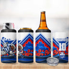 Personalised North Melbourne Kangaroos ANZAC 4 in 1 Can Cooler Tumbler Military Remembrance Australian Football Mascot Camouflage