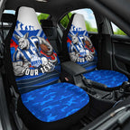 Personalised North Melbourne Kangaroos ANZAC Car Seat Cover Military Remembrance Australian Football Mascot Camouflage