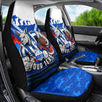 Personalised North Melbourne Kangaroos ANZAC Car Seat Cover Military Remembrance Australian Football Mascot Camouflage