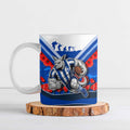 Personalised North Melbourne Kangaroos ANZAC Ceramic Mug Military Remembrance Australian Football Mascot Camouflage