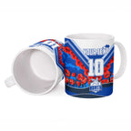 Personalised North Melbourne Kangaroos ANZAC Ceramic Mug Military Remembrance Australian Football Mascot Camouflage