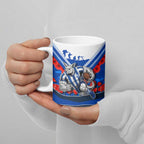 Personalised North Melbourne Kangaroos ANZAC Ceramic Mug Military Remembrance Australian Football Mascot Camouflage