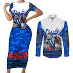 Personalised North Melbourne Kangaroos ANZAC Couples Matching Short Sleeve Bodycon Dress and Long Sleeve Button Shirt Military Remembrance Australian Football Mascot Camouflage
