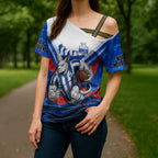 Personalised North Melbourne Kangaroos ANZAC Cross Shoulder Shirt Military Remembrance Australian Football Mascot Camouflage