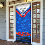 Personalised North Melbourne Kangaroos ANZAC Door Cover Military Remembrance Australian Football Mascot Camouflage