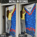 Personalised North Melbourne Kangaroos ANZAC Door Cover Military Remembrance Australian Football Mascot Camouflage
