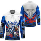 Personalised North Melbourne Kangaroos ANZAC Hockey Jersey Military Remembrance Australian Football Mascot Camouflage
