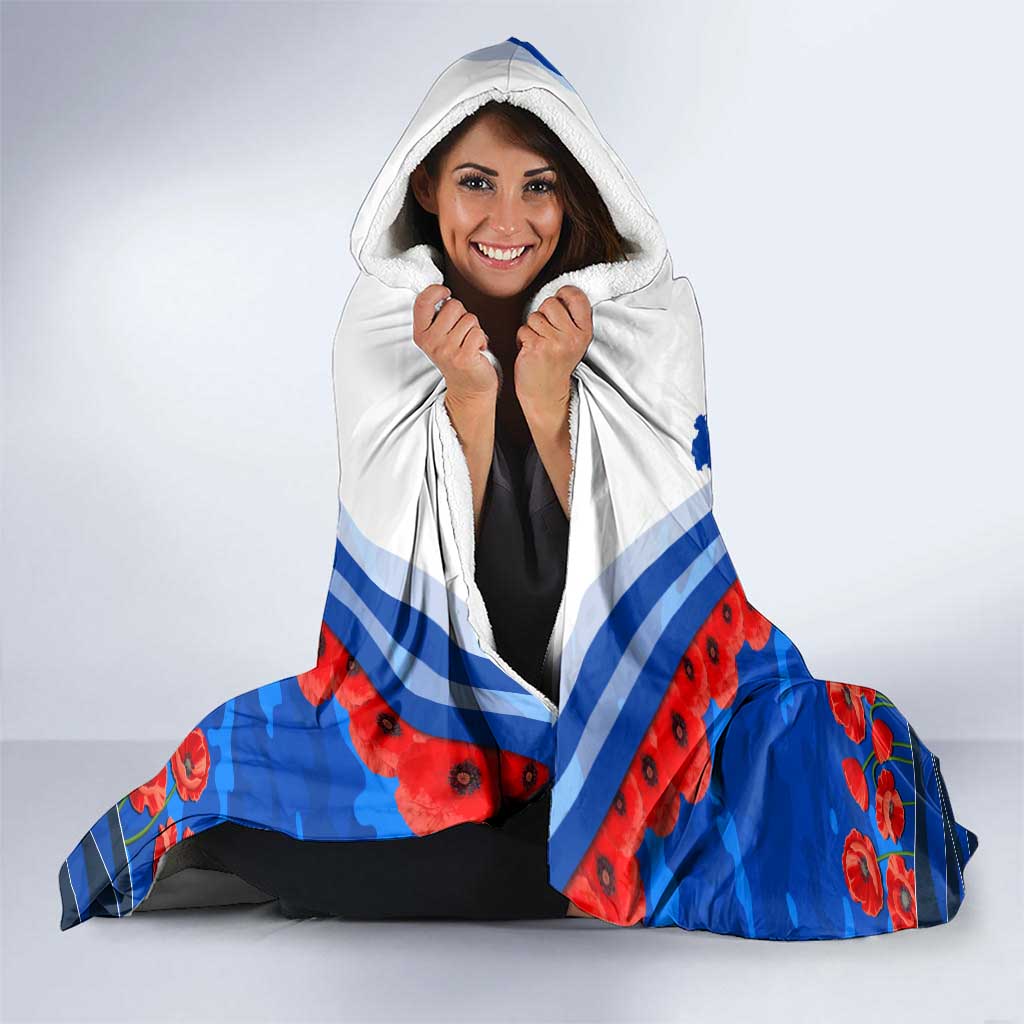 Personalised North Melbourne Kangaroos ANZAC Hooded Blanket Military Remembrance Australian Football Mascot Camouflage