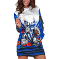 Personalised North Melbourne Kangaroos ANZAC Hoodie Dress Military Remembrance Australian Football Mascot Camouflage