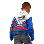 Personalised North Melbourne Kangaroos ANZAC Kid Hoodie Military Remembrance Australian Football Mascot Camouflage