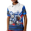 Personalised North Melbourne Kangaroos ANZAC Kid Polo Shirt Military Remembrance Australian Football Mascot Camouflage