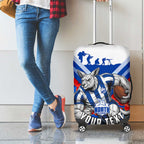 Personalised North Melbourne Kangaroos ANZAC Luggage Cover Military Remembrance Australian Football Mascot Camouflage