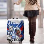 Personalised North Melbourne Kangaroos ANZAC Luggage Cover Military Remembrance Australian Football Mascot Camouflage