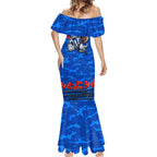 Personalised North Melbourne Kangaroos ANZAC Mermaid Dress Military Remembrance Australian Football Mascot Camouflage