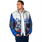 Personalised North Melbourne Kangaroos ANZAC Padded Jacket Military Remembrance Australian Football Mascot Camouflage
