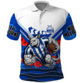 Personalised North Melbourne Kangaroos ANZAC Polo Shirt Military Remembrance Australian Football Mascot Camouflage