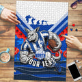 Personalised North Melbourne Kangaroos ANZAC Puzzle Military Remembrance Australian Football Mascot Camouflage