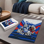 Personalised North Melbourne Kangaroos ANZAC Puzzle Military Remembrance Australian Football Mascot Camouflage