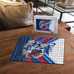 Personalised North Melbourne Kangaroos ANZAC Puzzle Military Remembrance Australian Football Mascot Camouflage