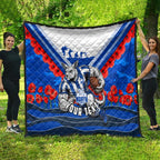 Personalised North Melbourne Kangaroos ANZAC Quilt Military Remembrance Australian Football Mascot Camouflage