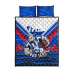 Personalised North Melbourne Kangaroos ANZAC Quilt Bed Set Military Remembrance Australian Football Mascot Camouflage