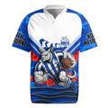 Personalised North Melbourne Kangaroos ANZAC Rugby Jersey Military Remembrance Australian Football Mascot Camouflage