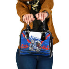Personalised North Melbourne Kangaroos ANZAC Shoulder Handbag Military Remembrance Australian Football Mascot Camouflage