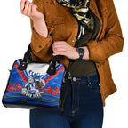 Personalised North Melbourne Kangaroos ANZAC Shoulder Handbag Military Remembrance Australian Football Mascot Camouflage