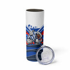 Personalised North Melbourne Kangaroos ANZAC Skinny Tumbler Military Remembrance Australian Football Mascot Camouflage