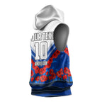Personalised North Melbourne Kangaroos ANZAC Sleeveless Hoodie Military Remembrance Australian Football Mascot Camouflage