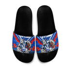 Personalised North Melbourne Kangaroos ANZAC Slide Sandals Military Remembrance Australian Football Mascot Camouflage