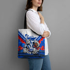 Personalised North Melbourne Kangaroos ANZAC Tote Bag Military Remembrance Australian Football Mascot Camouflage