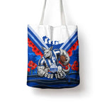 Personalised North Melbourne Kangaroos ANZAC Tote Bag Military Remembrance Australian Football Mascot Camouflage