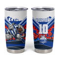 Personalised North Melbourne Kangaroos ANZAC Tumbler Cup Military Remembrance Australian Football Mascot Camouflage